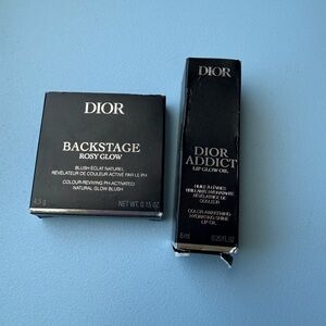 Dior Backstage Rosy Glow Blush and Addict Lip Glow Oil